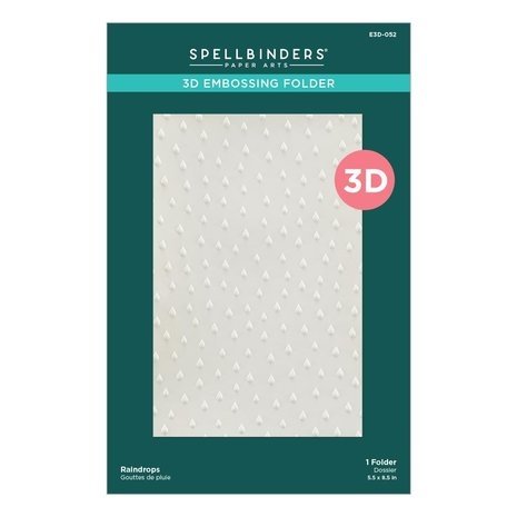 Spellbinders Showered With Love Raindrops 3D Embossing Folder (E3D-052) Spellbinders Showered With Love Raindrops 3D Embossing Folder (E3D-052)