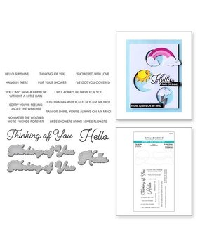 Spellbinders Showered With Love I've Got You Covered Clear Stamp & Die Set (SDS-181)