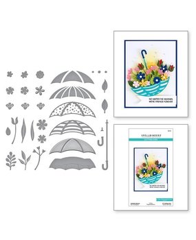 Spellbinders Showered With Love Umbrella Bloom Dies (S5-554)