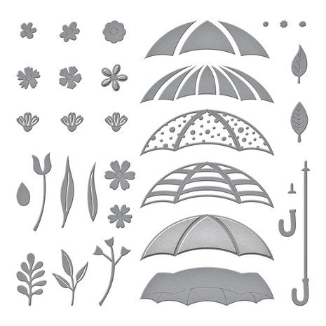 Spellbinders Showered With Love Umbrella Bloom Dies (S5-554)