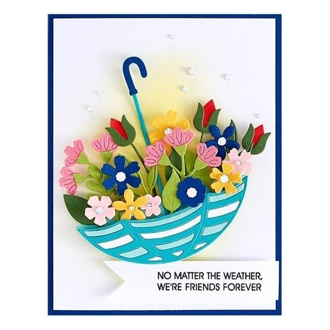 Spellbinders Showered With Love Umbrella Bloom Dies (S5-554)