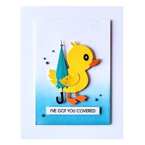 Spellbinders Showered With Love Duck with Umbrella Dies (S4-1261)