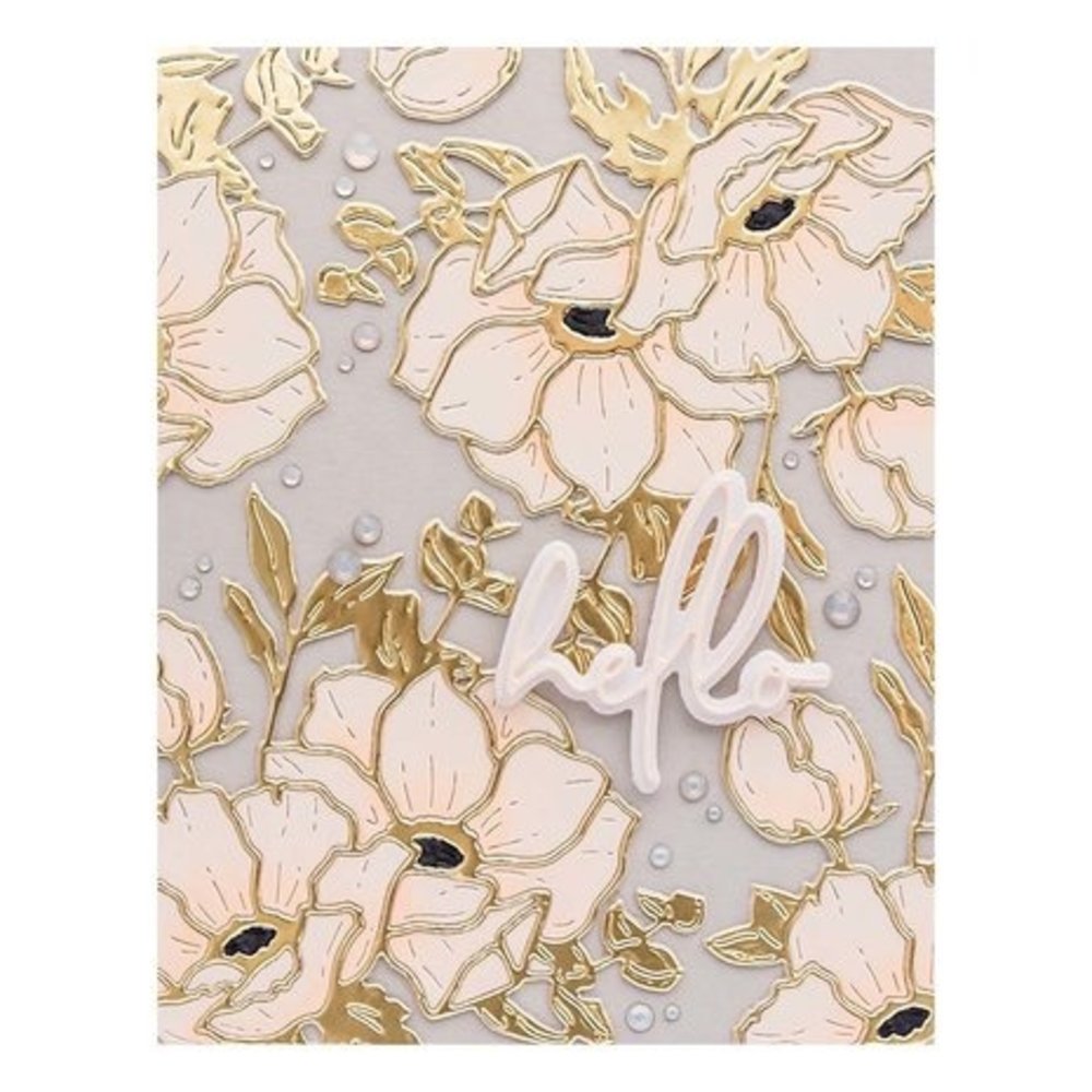 Spellbinders Anemone Blooms Wonderful Script Sentiments Dies (S5-536) Spellbinders Anemone Blooms Wonderful Script Sentiments Dies (S5-536)