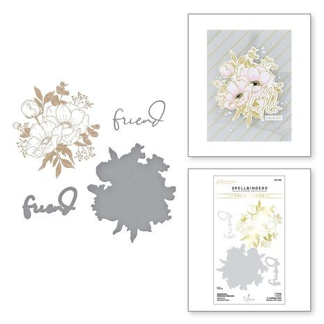 Spellbinders Anemone Blooms Anemone Glimmer Blooms Glimmer Hot Foil Plate & Die Set (GLP-358) Spellbinders Anemone Blooms Anemone Glimmer Blooms Glimmer Hot Foil Plate & Die Set (GLP-358)