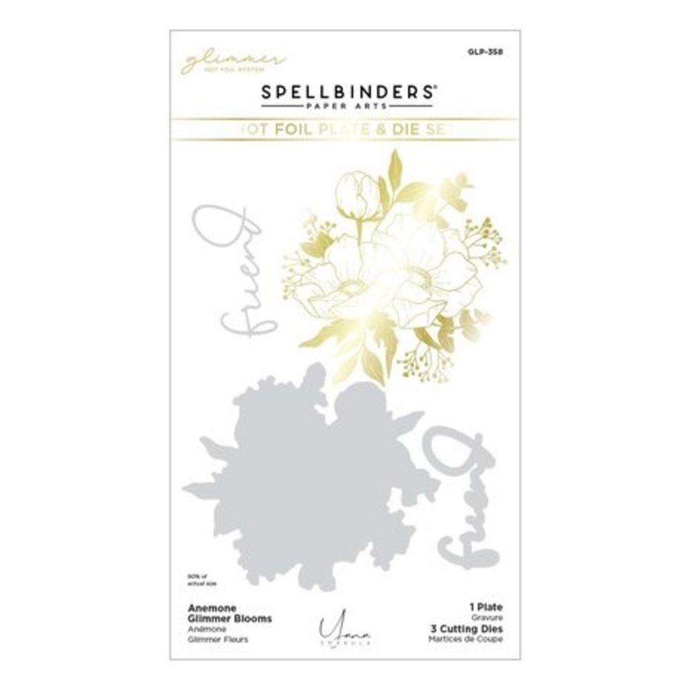 Spellbinders Anemone Blooms Anemone Glimmer Blooms Glimmer Hot Foil Plate & Die Set (GLP-358) Spellbinders Anemone Blooms Anemone Glimmer Blooms Glimmer Hot Foil Plate & Die Set (GLP-358)