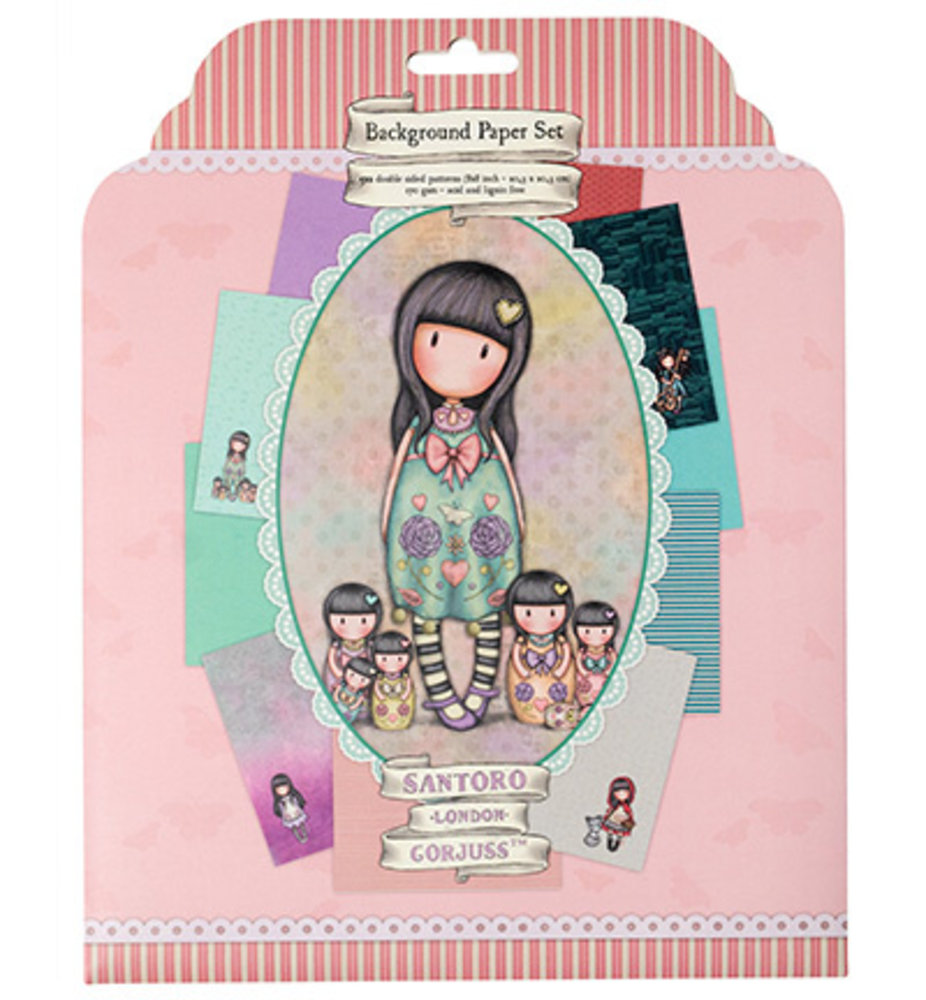 Gorjuss Background Paper Set 8x8 Inch (GOR-ES-PS19) Gorjuss Background Paper Set 8x8 Inch (GOR-ES-PS19)