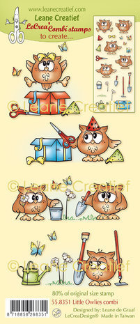 Leane Creatief Little Owlies Clear Stamps (55.8351) Leane Creatief Little Owlies Clear Stamps (55.8351)
