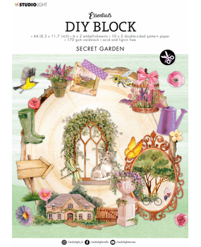 Studio Light Secret Garden A4 DIY Block (SL-ES-DCB36)