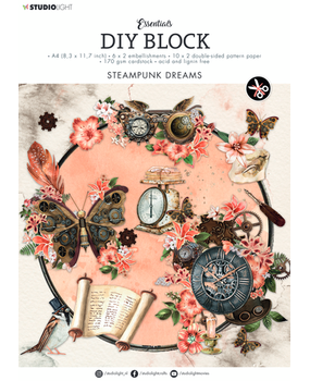 Studio Light Steampunk Dreams A4 DIY Block (SL-ES-DCB37) Studio Light Steampunk Dreams A4 DIY Block (SL-ES-DCB37)