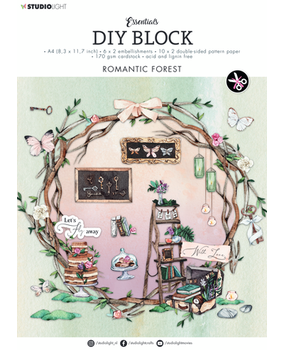 Studio Light Romantic Forest A4 DIY Block (SL-ES-DCB38)