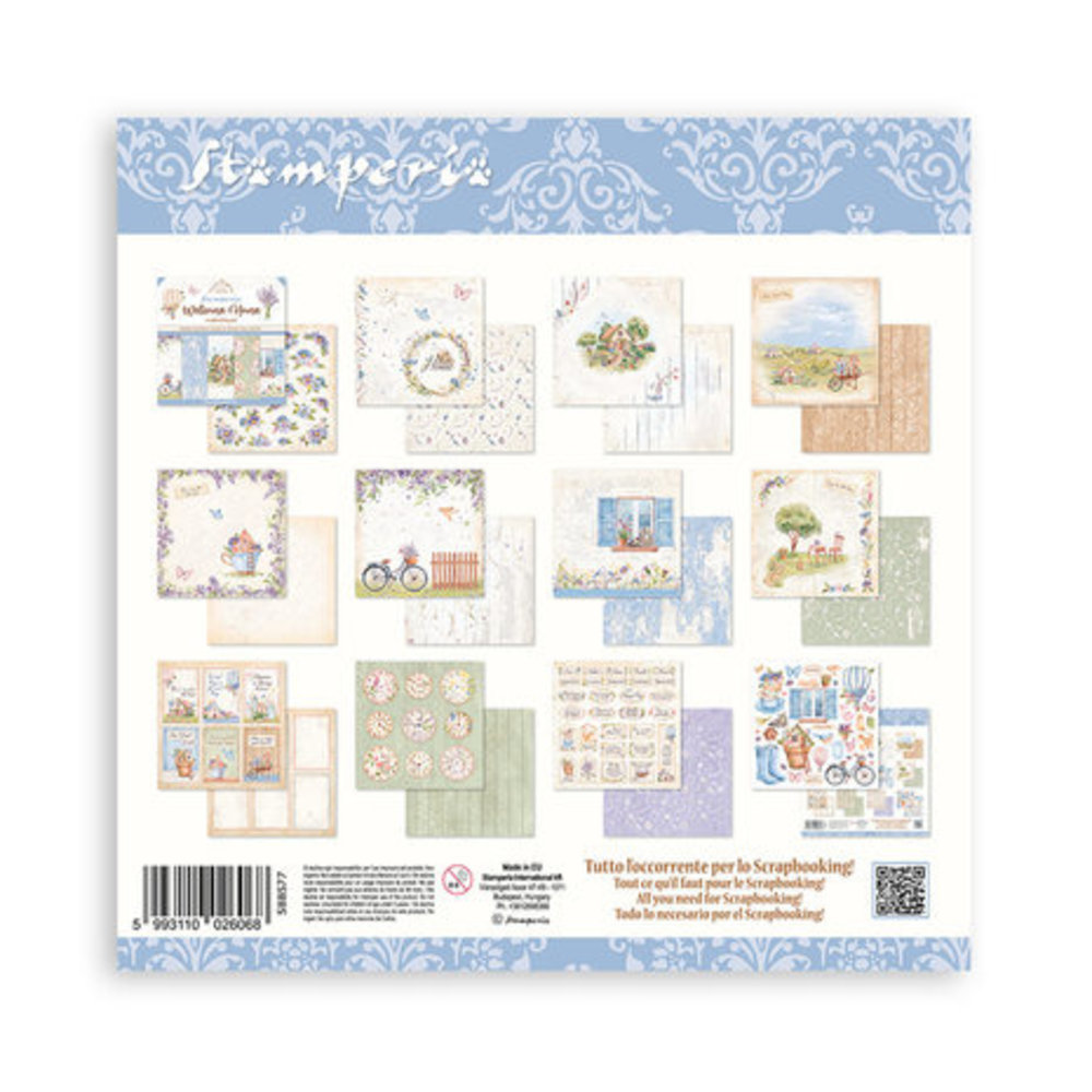 Stamperia Create Happiness Welcome Home 8x8 Inch Paper Pack (SBBS77) Stamperia Create Happiness Welcome Home 8x8 Inch Paper Pack (SBBS77)