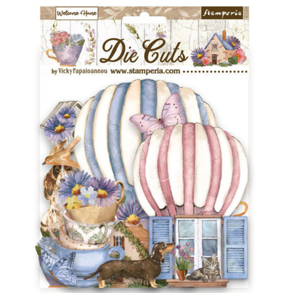 Stamperia Create Happiness Welcome Home Die Cuts (DFLDC72) Stamperia Create Happiness Welcome Home Die Cuts (DFLDC72)