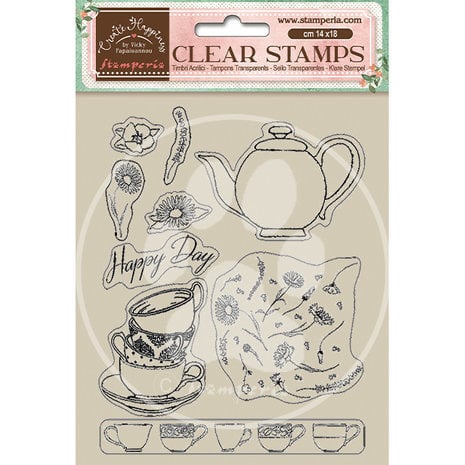 Stamperia Create Happiness Welcome Home Clear Stamps Cups (WTK166) Stamperia Create Happiness Welcome Home Clear Stamps Cups (WTK166)