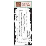 Stamperia Create Happiness Welcome Home Thick Stencil 12x25cm Borders (KSTDL79)