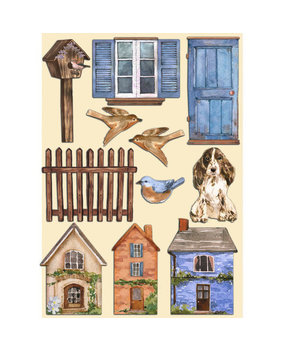 Stamperia Create Happiness Welcome Home Wooden Shapes A5 Houses (KLSP134) Stamperia Create Happiness Welcome Home Wooden Shapes A5 Houses (KLSP134)