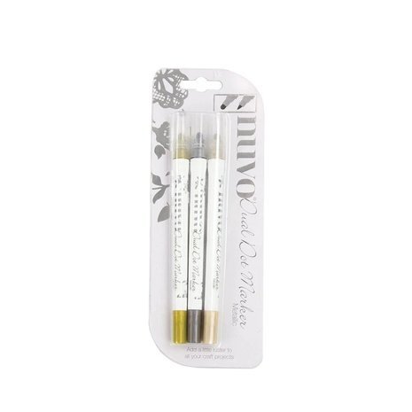 Nuvo Dual Tip Dot Markers Metallic Set (140N)