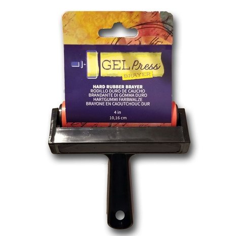 Gel Press Hard Rubber Brayer 4 Inch (GEL10820)