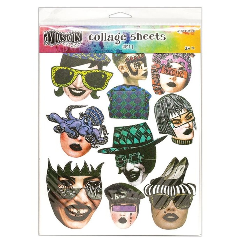 Ranger Dylusions Collage Sheets Set 1 (DYA70344)