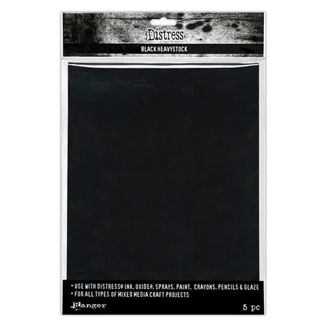 Ranger Distress Heavystock Black 8,5x11 Inch (TDA79293)