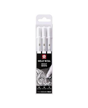 SAKURA Gelly Roll Gelpen Wit (0,3/0,4/0,5mm) (POXPGBWH3C)