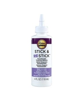 Aleene's Stick & Restick Repositionable Temporary Adhesive (118 ml) (44107) Aleene's Stick & Restick Repositionable Temporary Adhesive (118 ml) (44107)