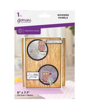 Gemini Textured Embossing Folder Wooden Panels (GEM-EF5-WOODPAN) Gemini Textured Embossing Folder Wooden Panels (GEM-EF5-WOODPAN)