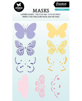 Studio Light Essentials Butterflies A5 Masking Stencil (SL-ES-MASK171)