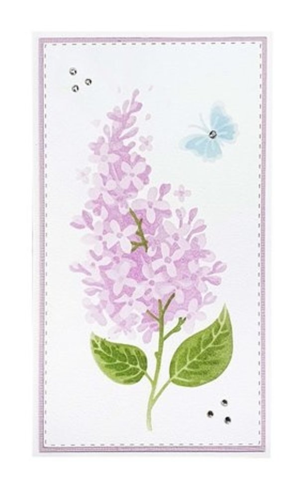 Studio Light Essentials Lilac Flower A5 Masking Stencil (SL-ES-MASK172) Studio Light Essentials Lilac Flower A5 Masking Stencil (SL-ES-MASK172)