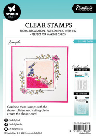 Studio Light Essentials Clear Stamp Square Shape (SL-ES-STAMP362) Studio Light Essentials Clear Stamp Square Shape (SL-ES-STAMP362)