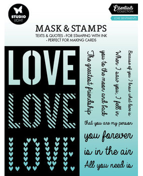 Studio Light Essentials Love Sentiments Mask & Stamp (SL-ES-MST01)