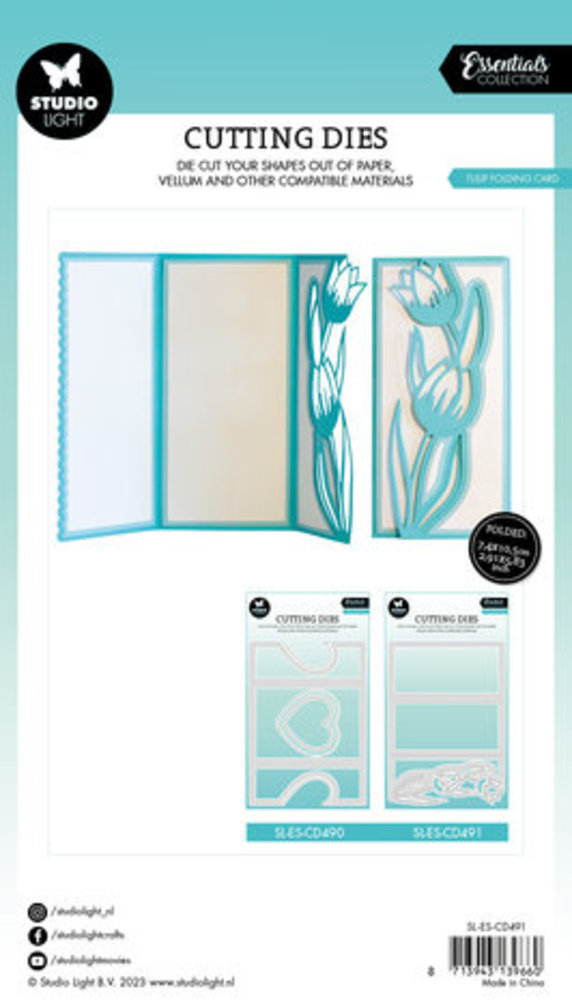 Studio Light Essentials Snijmal Tulip Folding Card (SL-ES-CD491) Studio Light Essentials Snijmal Tulip Folding Card (SL-ES-CD491)