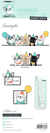 Creative Craftlab Friendz Clear Stamps Buddy's Party (CCL-FR-STAMP348)