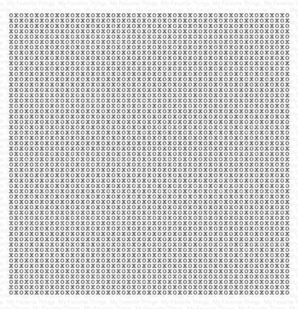 My Favorite Things X's and O's Background Rubber Stamp (BG-160)