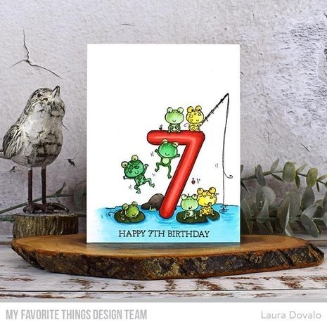 My Favorite Things Number Fun 7 Clear Stamps (RAM-043)