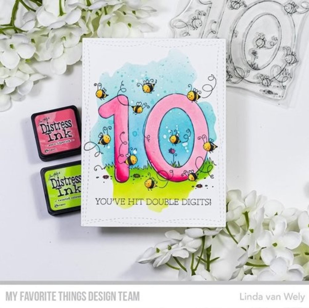 My Favorite Things Number Fun 10 Clear Stamps (RAM-049)