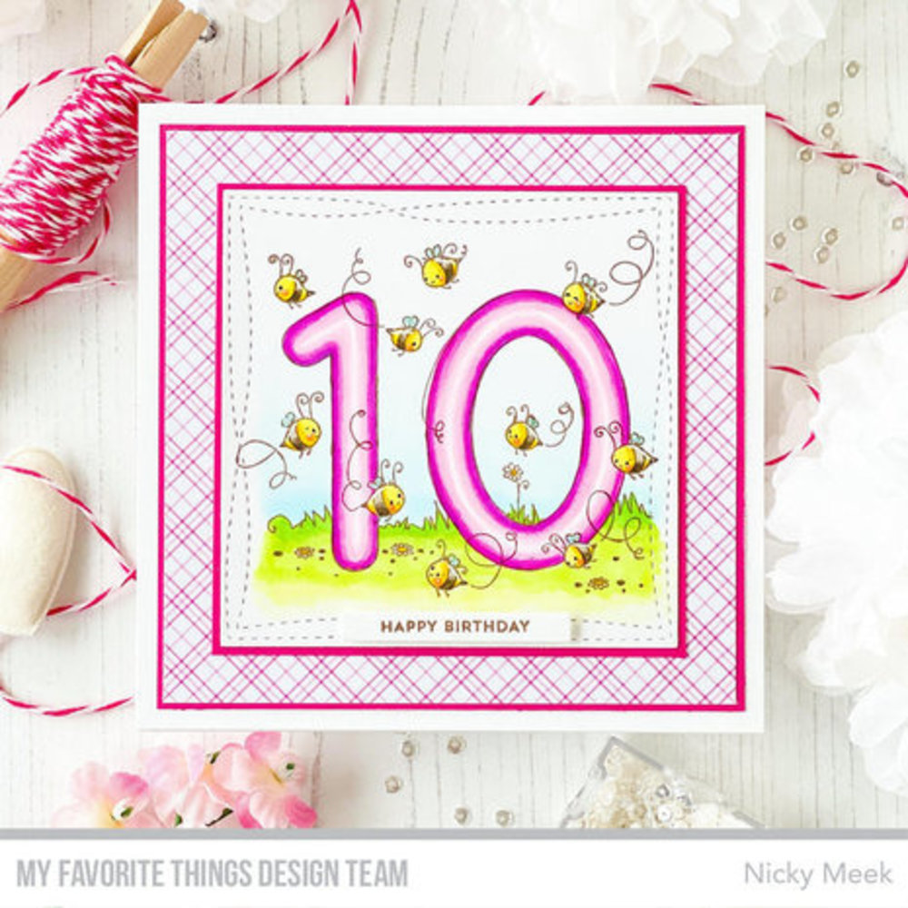 My Favorite Things Number Fun 10 Clear Stamps (RAM-049)
