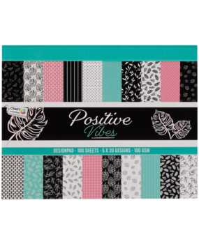 Craft Sensations Positive Vibes 11,5x16,5 cm Paper Pad (CR1506/22A)
