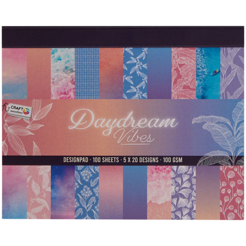 Craft Sensations Daydream Vibes 11,5x16,5 cm Paper Pad (CR1506/22A) Craft Sensations Daydream Vibes 11,5x16,5 cm Paper Pad (CR1506/22A)