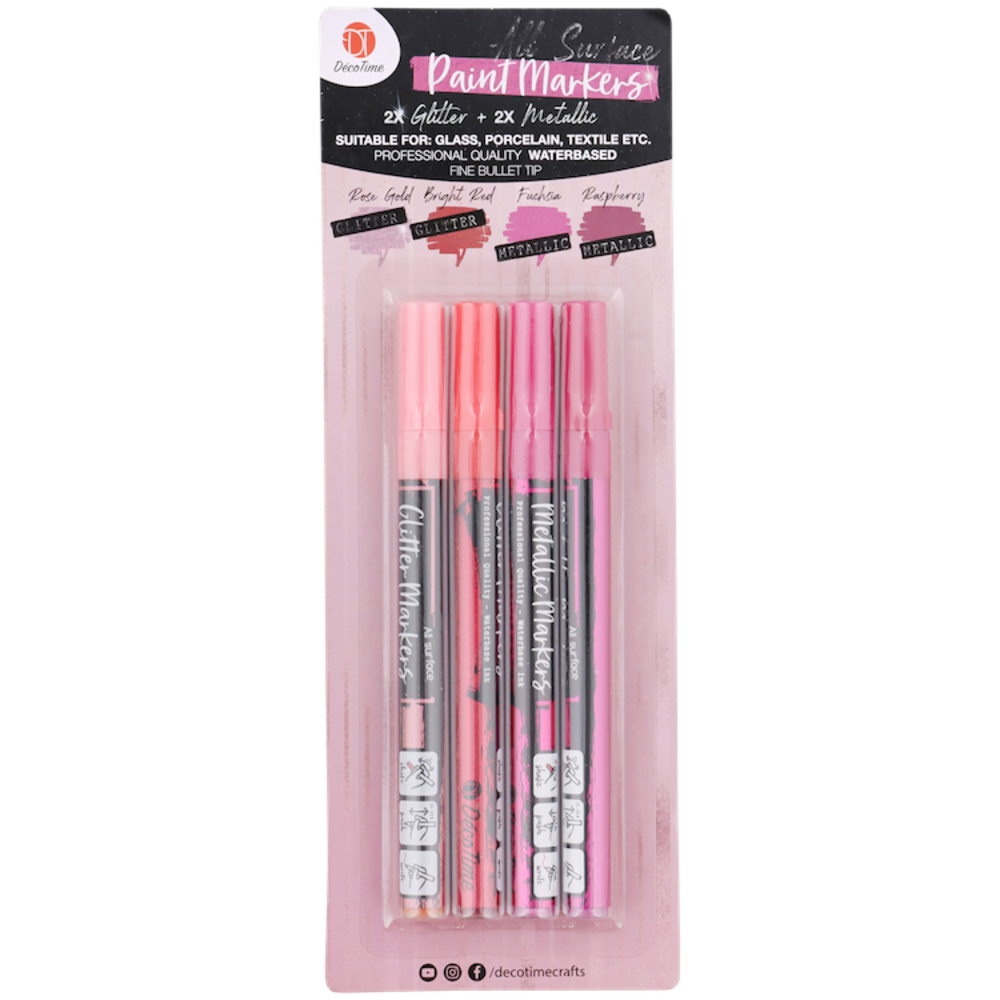 DécoTime Paint Markers Fuchsia (3006246) Paperpads.nl