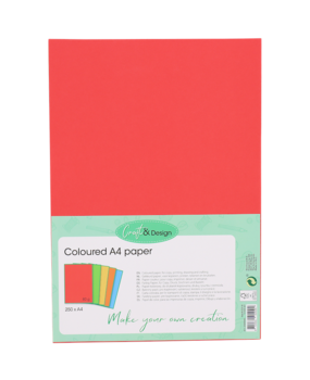 Craft & Design Coloured Paper A4 Bright (2560080)