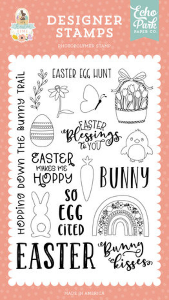 Echo Park It's Easter Time So Egg Cited Clear Stamps (IET300045) Echo Park It's Easter Time So Egg Cited Clear Stamps (IET300045)