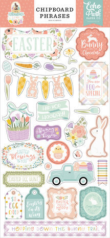 Echo Park It's Easter Time 6x13 Inch Chipboard Phrases (IET300022) Echo Park It's Easter Time 6x13 Inch Chipboard Phrases (IET300022)