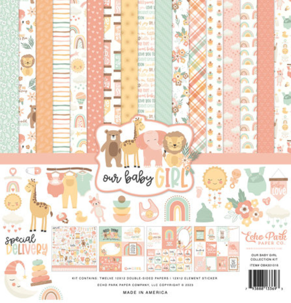 Echo Park Our Baby Girl 12x12 Inch Mega Bundle (OBA301050) Echo Park Our Baby Girl 12x12 Inch Mega Bundle (OBA301050)