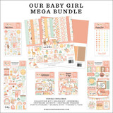 Echo Park Our Baby Girl 12x12 Inch Mega Bundle (OBA301050)