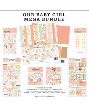 Echo Park Our Baby Girl 12x12 Inch Mega Bundle (OBA301050) Echo Park Our Baby Girl 12x12 Inch Mega Bundle (OBA301050)