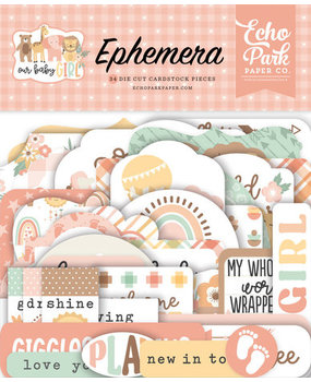 Echo Park Our Baby Girl Ephemera (OBA301024) Echo Park Our Baby Girl Ephemera (OBA301024)