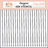 Echo Park Our Baby Girl Sweet Baby Stripes Stencil (OBA301034)*