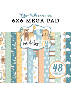 Echo Park Our Baby Boy 6x6 Inch Mega Pad (OBB302031) Echo Park Our Baby Boy 6x6 Inch Mega Pad (OBB302031)