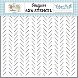 Echo Park Our Baby Boy Darling Dashes Stencil (OBB302035)*