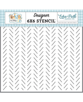 Echo Park Our Baby Boy Darling Dashes Stencil (OBB302035)* Echo Park Our Baby Boy Darling Dashes Stencil (OBB302035)*